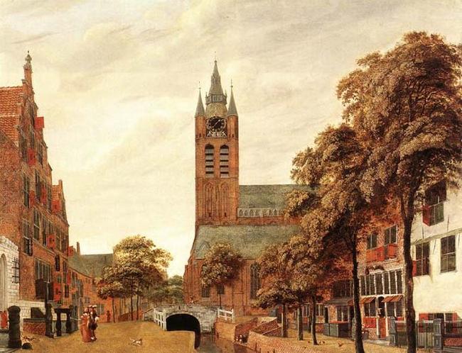 HEYDEN, Jan van der View of Delft oil painting image